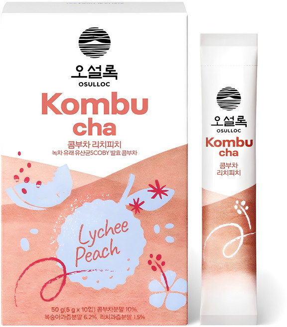 오설록 콤부차 리치피치, 5g, 10개입, 1개