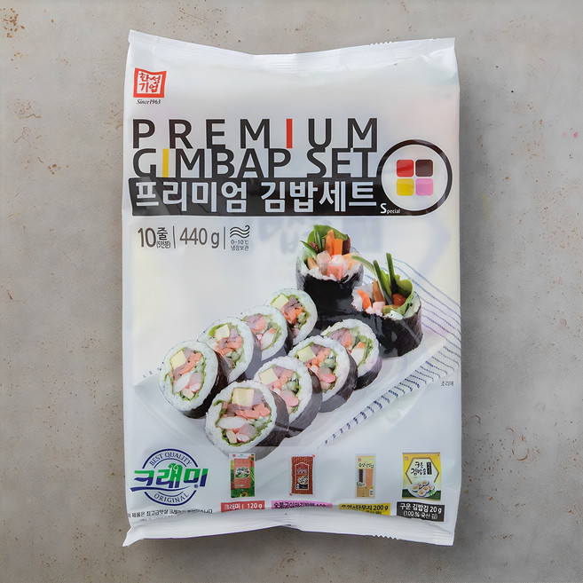 한성기업 프리미엄 김밥 재료세트S, 440g, 1세트