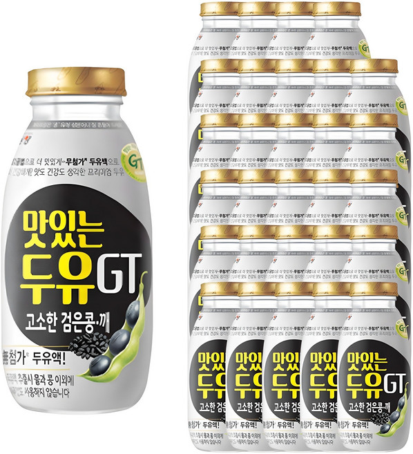 맛있는두유GT 고소한 검은콩깨 병, 200ml, 30개