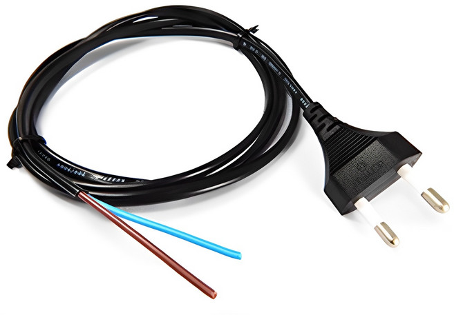 파워코드 탈피 2구형 전원케이블, 1개, 1.5m