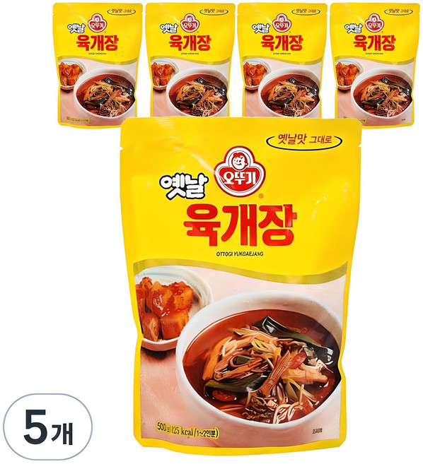 오뚜기옛날 육개장, 500g, 5개