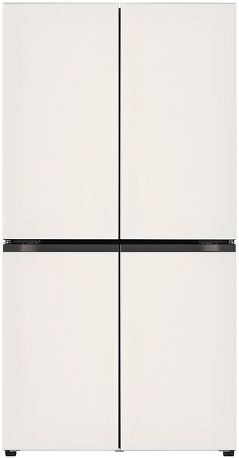 [색상선택형] LG전자 오브제컬렉션 870L 베이직 상냉장 하냉동 프리스탠딩 4도어 메탈 디오스 냉장고 방문설치, T875MEE012