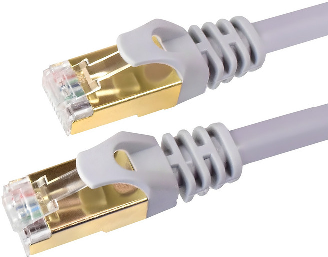 홈플래닛 게이밍용 UTP 고속 CAT.7 10Gbps 인터넷 랜케이블, 5m, 그레이, 1개