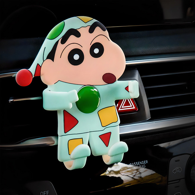 레토 짱구는 못말려 차량용 송풍구 핸드폰 거치대, 1개, 혼합색상