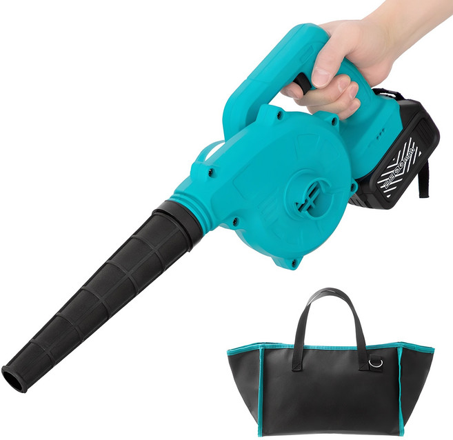 홈플래닛 18000rpm 충전식 고성능 송풍기 제설 낙엽 소형 세차용, 1세트