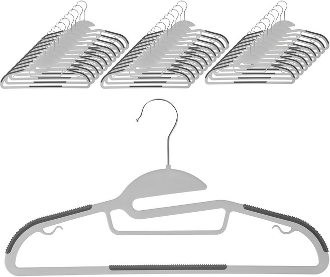 코멧 홈 논슬립 회전형 옷걸이, 그레이, 30개