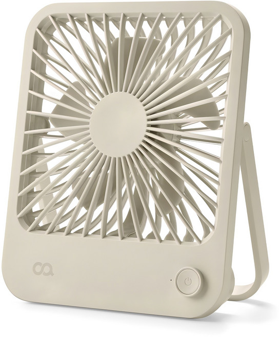 오아 스퀘어 미니 탁상용 무선 휴대용 USB BLDC 선풍기, OFN-041BE, 베이지