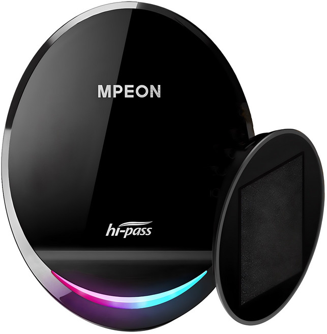 엠피온 무선 하이패스 단말기 SET-525A, 블랙, 단말기본체 + 태양광보조충전거치대