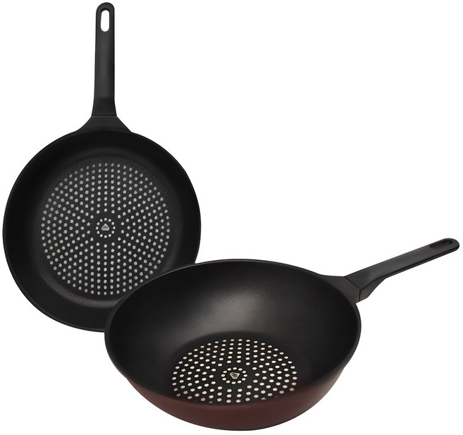 키친아트 와인 프라이팬 세트 2종, 혼합색상, 후라이팬 28cm + 궁중팬 28cm, 1세트