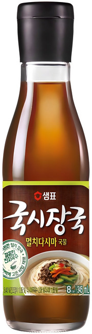 샘표 국시장국 멸치다시마 국물, 345ml, 1개