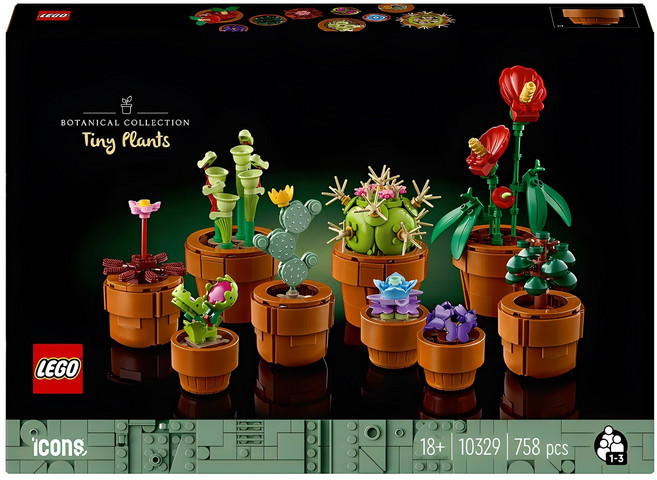레고 아이콘 10329 미니어처 식물들, 혼합색상, 1개