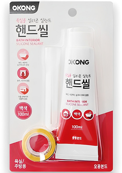 오공 욕실용 핸드씰 100ml 백색, 1개