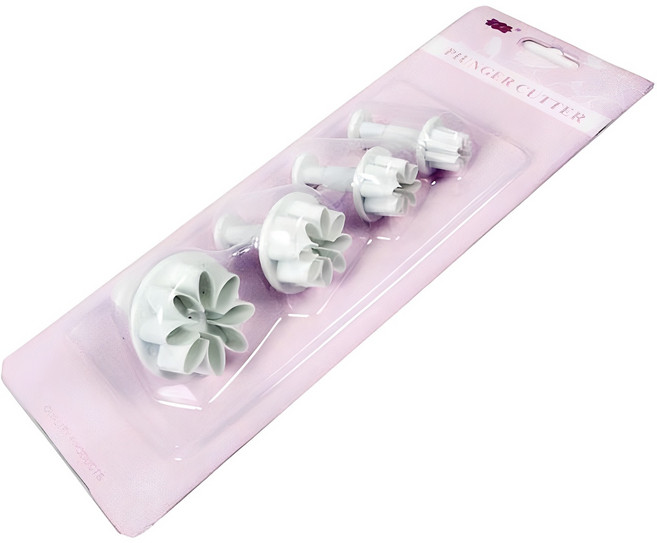 신일홈베이킹 플런저커터 데이지꽃 4종, 1세트