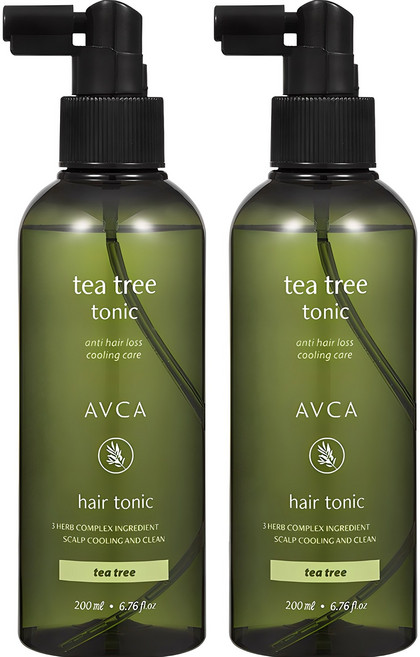 아브카 두피케어 탈모증상완화 티트리 헤어토닉, 200ml, 2개