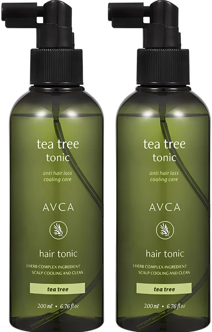 아브카 두피케어 탈모증상완화 티트리 헤어토닉, 200ml, 2개 - 쿠팡