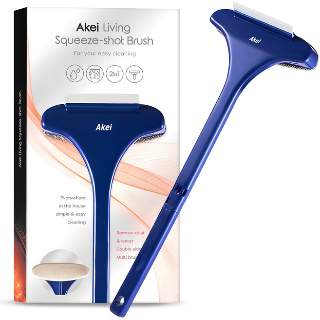 아케이 리빙 올인원 스퀴지샷 브러쉬, 블루, 1개