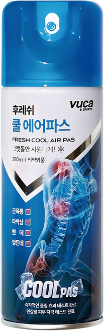 뷰카 후레쉬 쿨 에어 파스 스프레이, 1개입, 1개