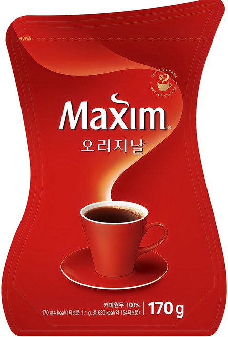 맥심 오리지날 커피, 170g, 1개입, 1개
