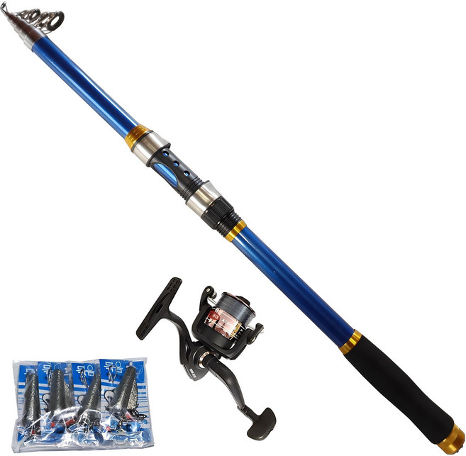 히트몬스터 청월 갯바위 방파제 원투낚시대 3종 세트, 혼합색상