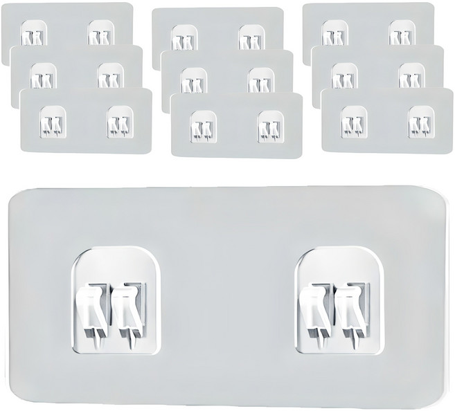 리빙홈디테일 스마트 무타공 접착패드 더블라지, 10개