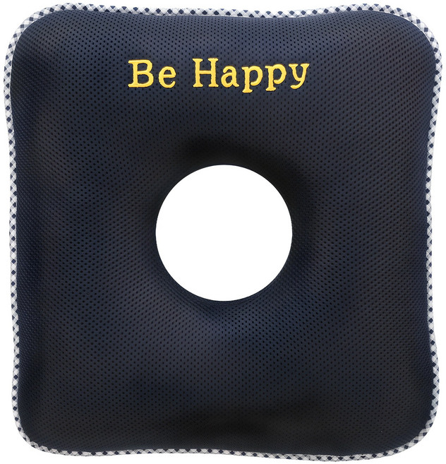 이솔홈 에어메쉬 기능성 사각 도넛방석, 네이비, 1개