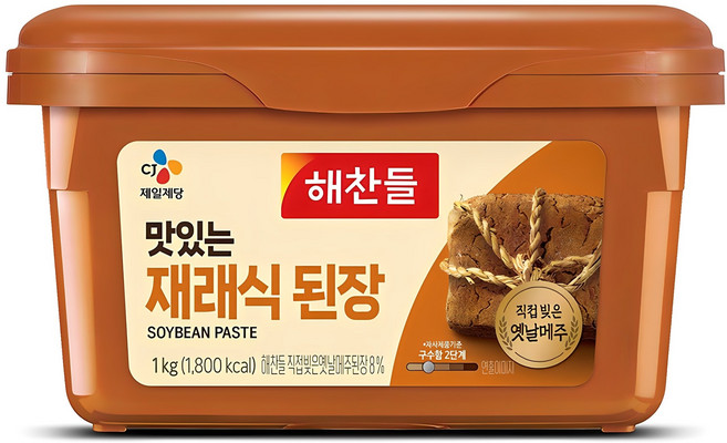해찬들 맛있는 재래식 된장, 1kg, 1개