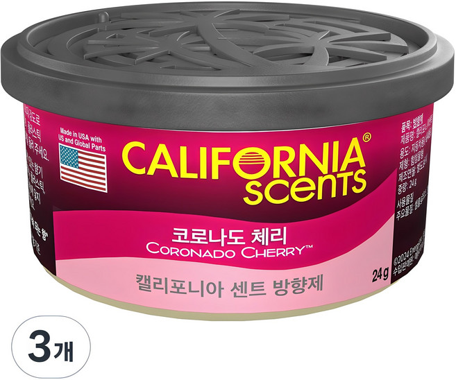 캘리포니아센트 방향제, 3개, 코로나도 체리