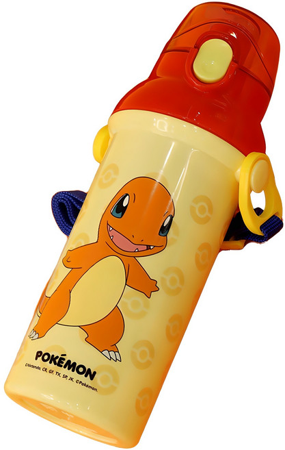 릴팡 포켓몬스터 앵커 원터치 어깨끈 물통, 파이리, 480ml, 1개