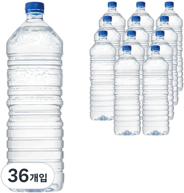 탐사수 무라벨, 2L, 36개 - 쿠팡