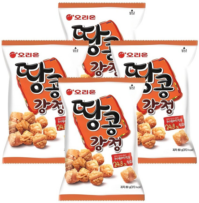 오리온 땅콩강정, 80g, 4개