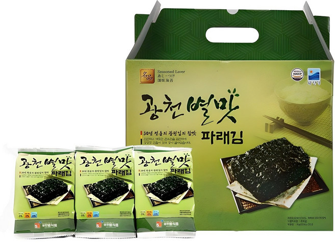 광천별맛김 식탁김 15g, 12개