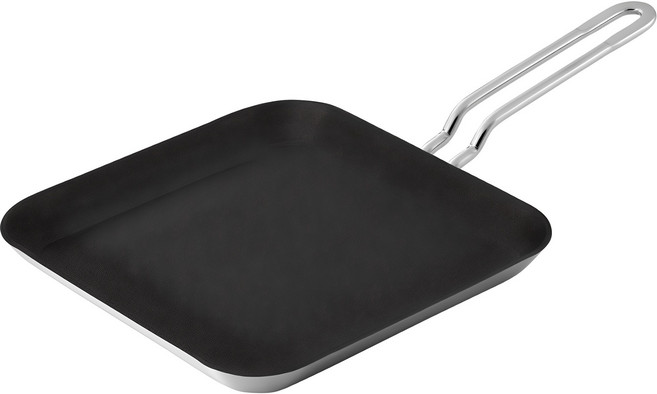 쿡에버 인덕션 통3중 코팅 사각팬, 24cm, 1개