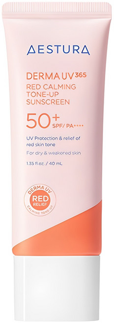 에스트라 더마 UV 365 레드진정 톤업 선크림 SPF50+ PA++++, 40ml, 1개