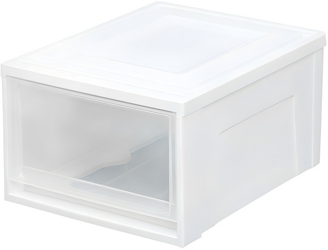아이리스 국내 제조 BC 시스템 수납박스 BC-450, 클리어, 35 x 45 x 23.5 cm, 1개