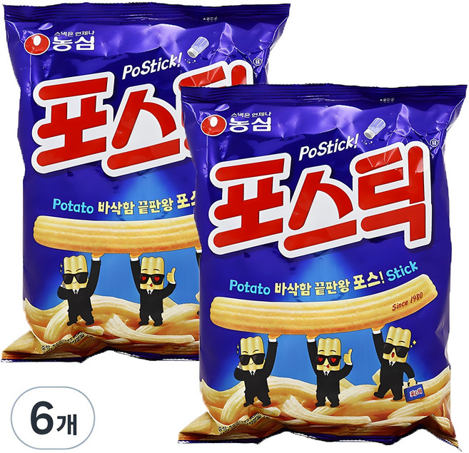 포스틱 과자, 84g, 6개