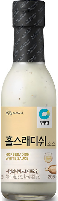 청정원 홀스래디쉬 소스, 205g, 1개