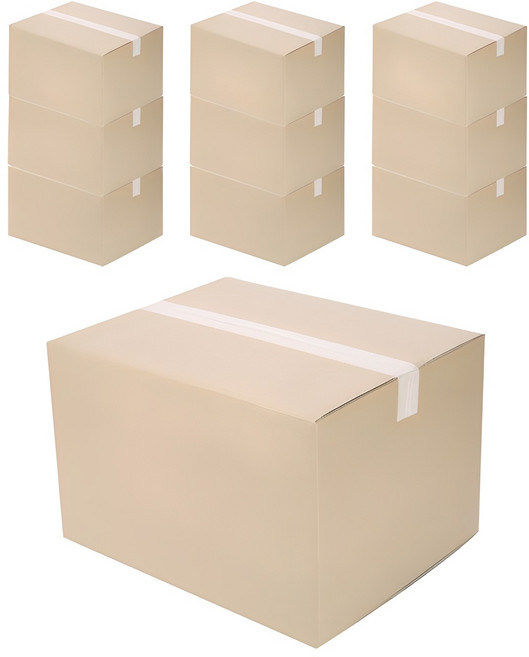 코멧 택배 이사용 종이박스 A골, 480 x 385 x 315mm, 10개, 베이지