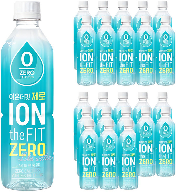 이온더핏 제로 이온음료, 500ml, 24개