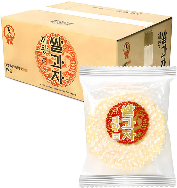 제왕 쌀과자 바삭한맛, 1kg, 1개