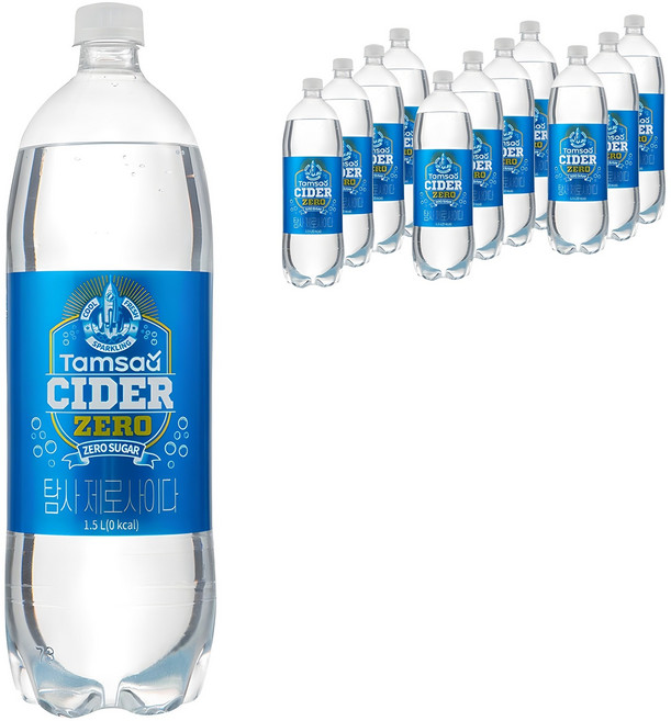 탐사 제로 사이다, 1.5L, 12개