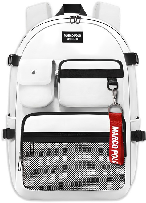 마르코폴로 남녀공용 멀티포켓백팩 + 키링 MP6485