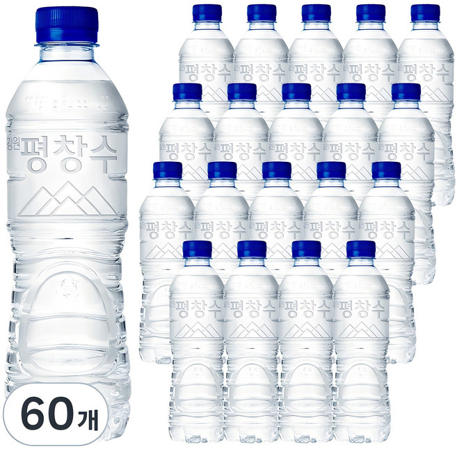 평창수 생수 무라벨, 500ml, 60개