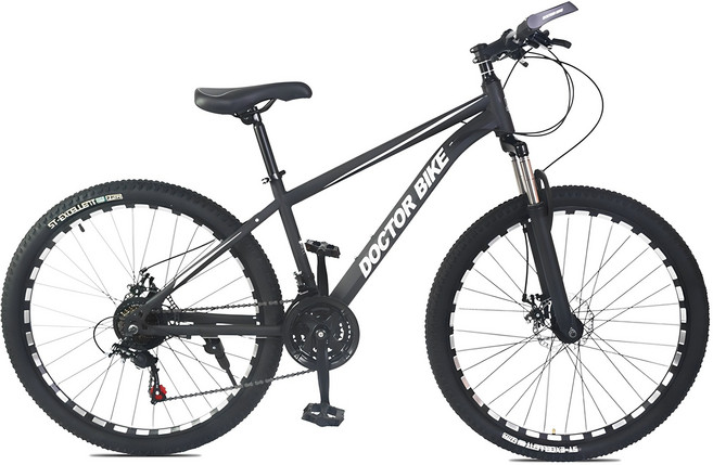 닥터바이크 F-26S MTB 자전거 66cm, 멧블랙, 170cm, 1개