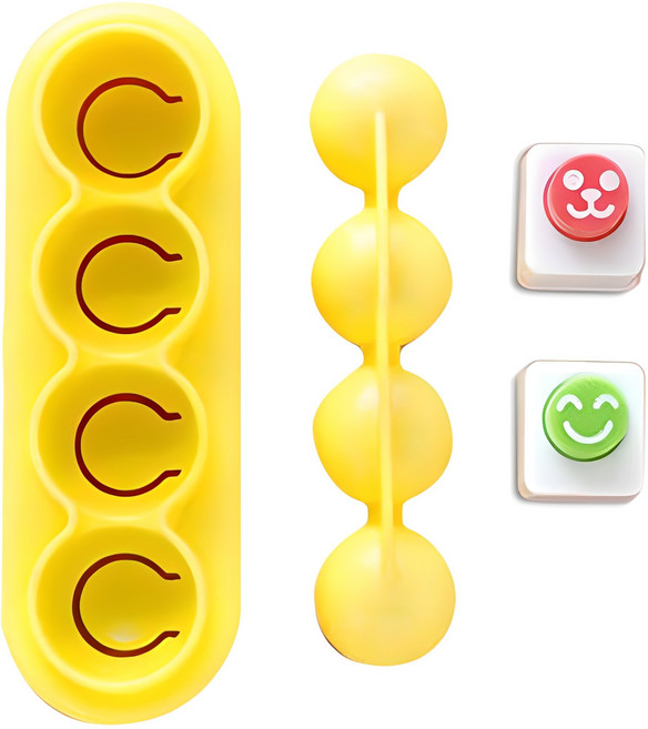 아네스트 미니주먹밥틀 + 펀치 세트, 혼합색상, 1세트