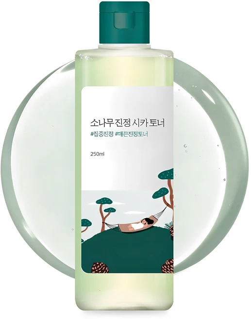 라운드랩 소나무 진정 시카 토너, 250ml, 1개 - 쿠팡