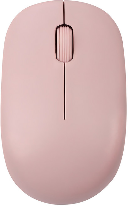 홈플래닛 저소음 조약돌 슬림디자인 무선마우스, HP-01, 핑크