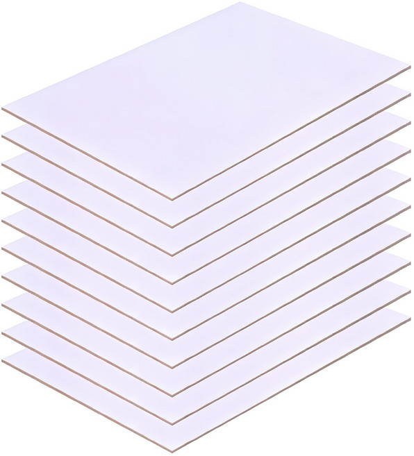 백색 하드보드지 1T, 4절, 10개