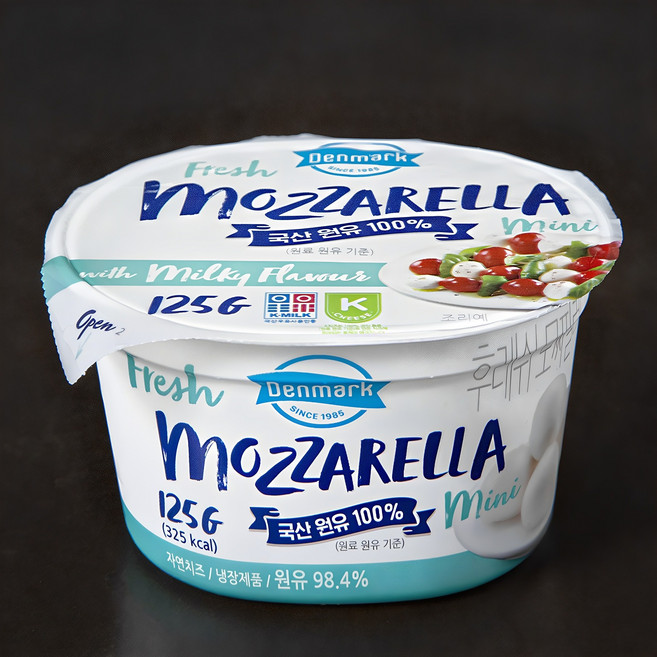 덴마크 후레쉬모짜 미니, 125g, 1개입, 1개