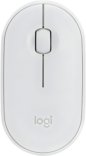 로지텍 코리아 무소음 무선 마우스 Pebble M340, 화이트, Pebble M340/910-007397