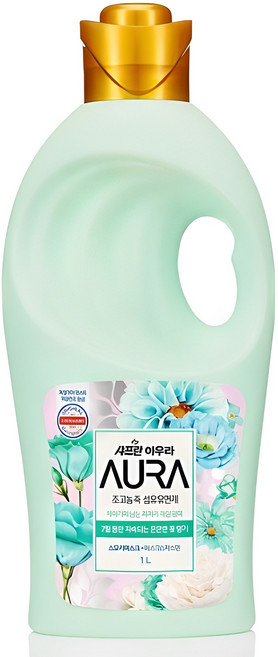 아우라 초고농축 섬유유연제 스모키머스크 자스민 향, 1L, 1개